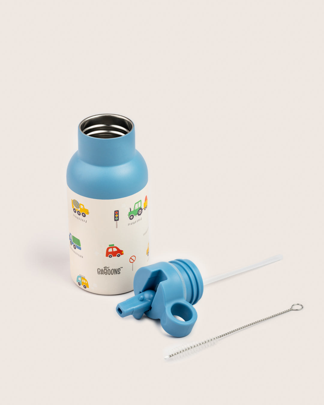 Stainless steel straw water bottle kids