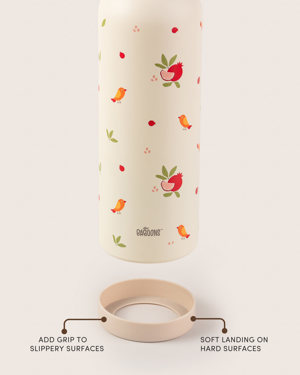 750ml Silicone base bumper for water bottles to avoid surface scratches, dents, and bumps. Ideal for users in India looking for durable and protective water bottle accessories