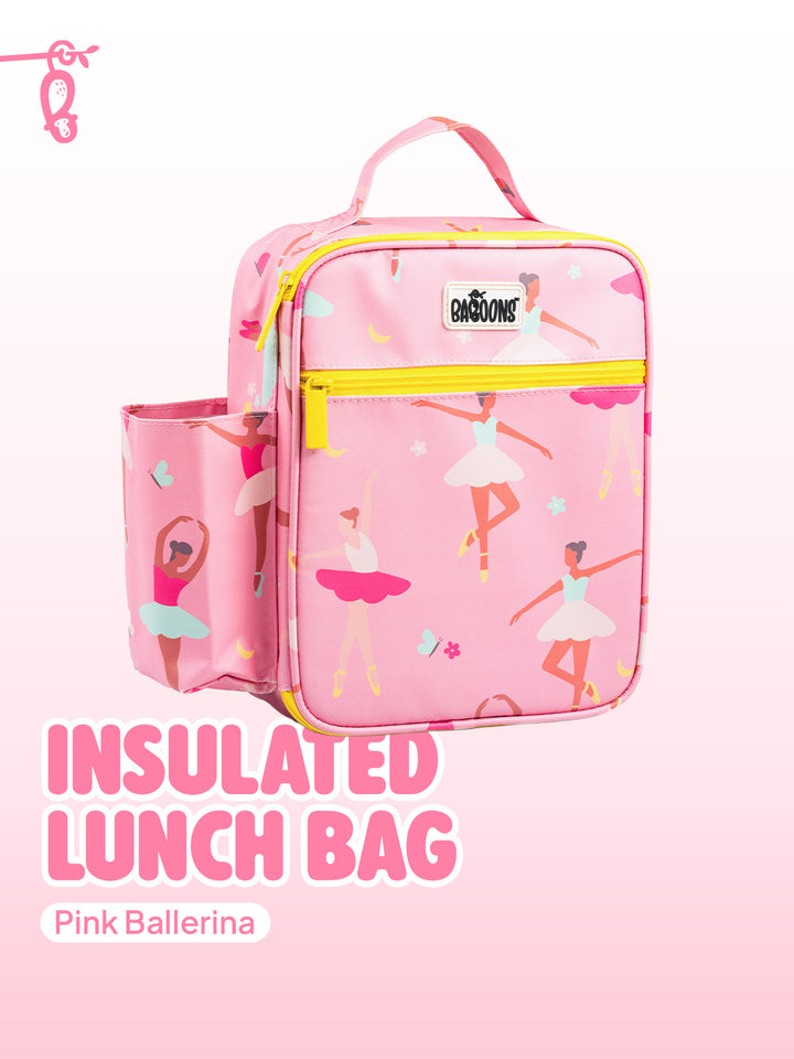 Insulated Lunch Bag - Pink Ballerina