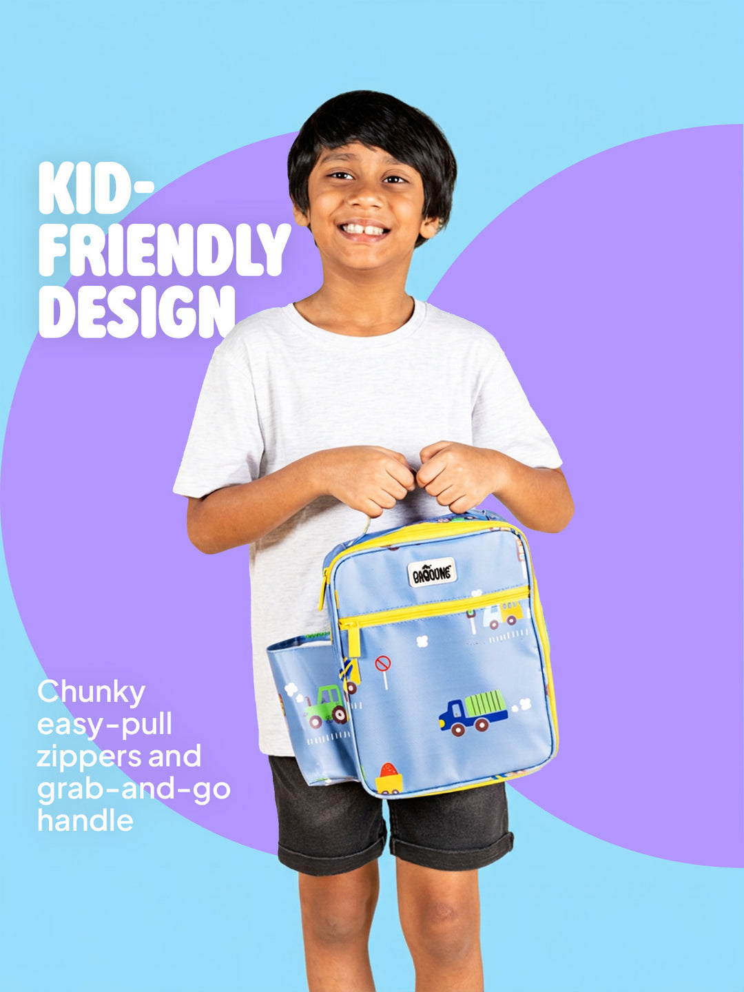 Insulated Lunch Bag - Blue Vehicle