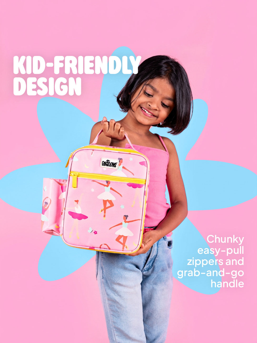 Insulated Lunch Bag - Pink Ballerina