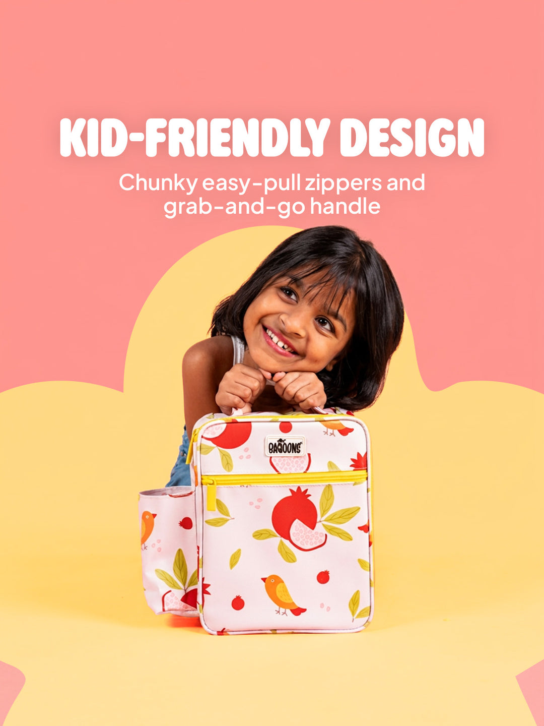 Insulated Lunch Bag - Pomegranate