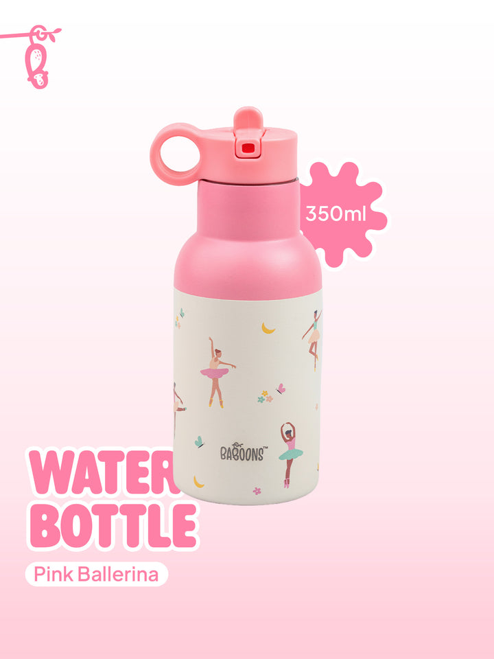 350ml Water Bottle - Pink Ballerina (Seconds Sale)