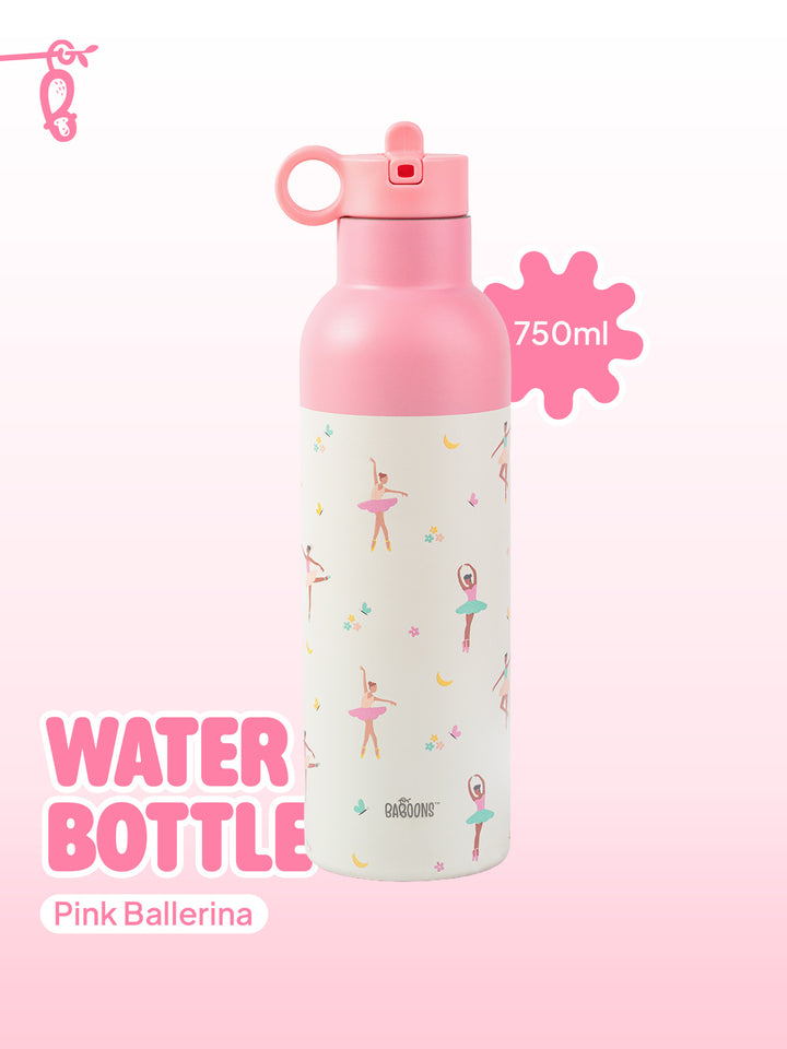 750ml Water Bottle - Pink Ballerina (Seconds Sale)