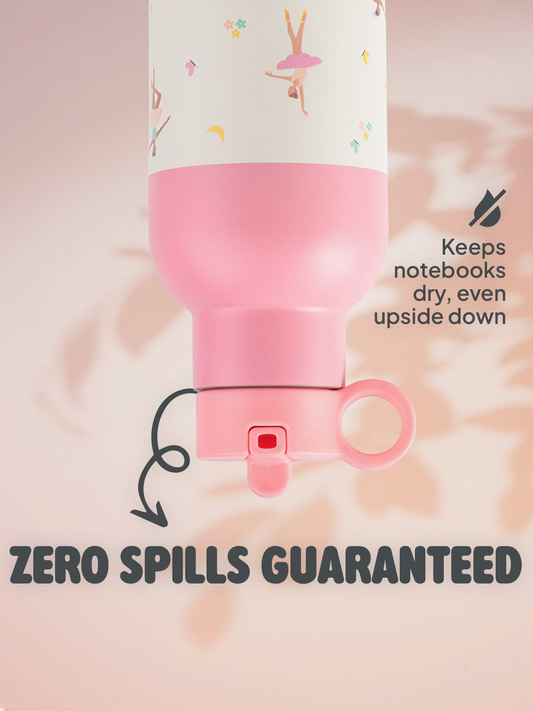 750ml Water Bottle - Pink Ballerina (Seconds Sale)