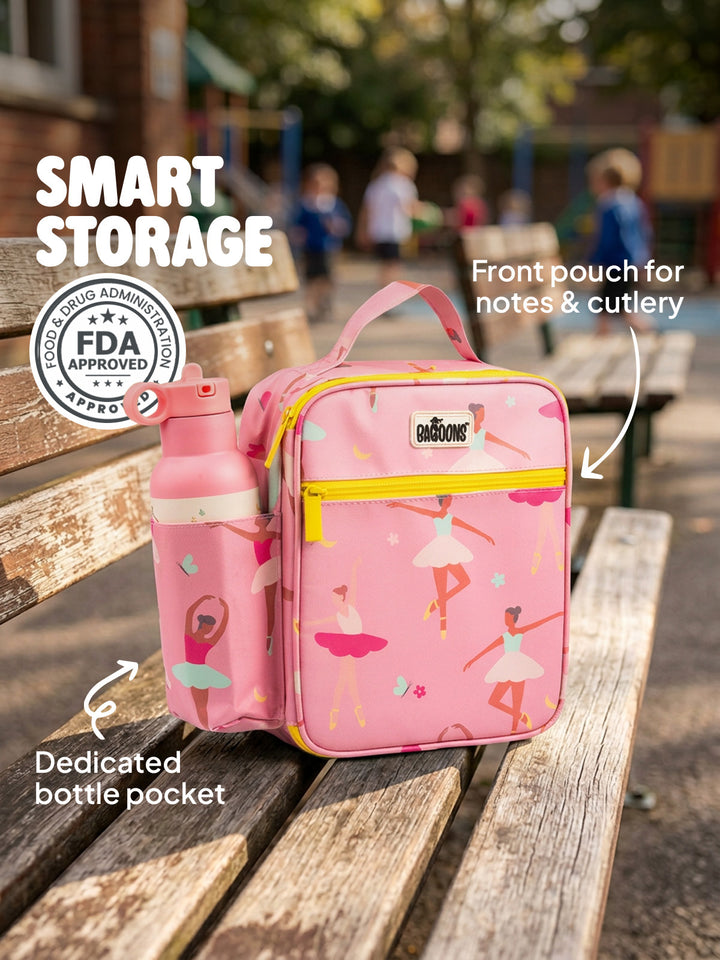 Insulated Lunch Bag - Pink Ballerina