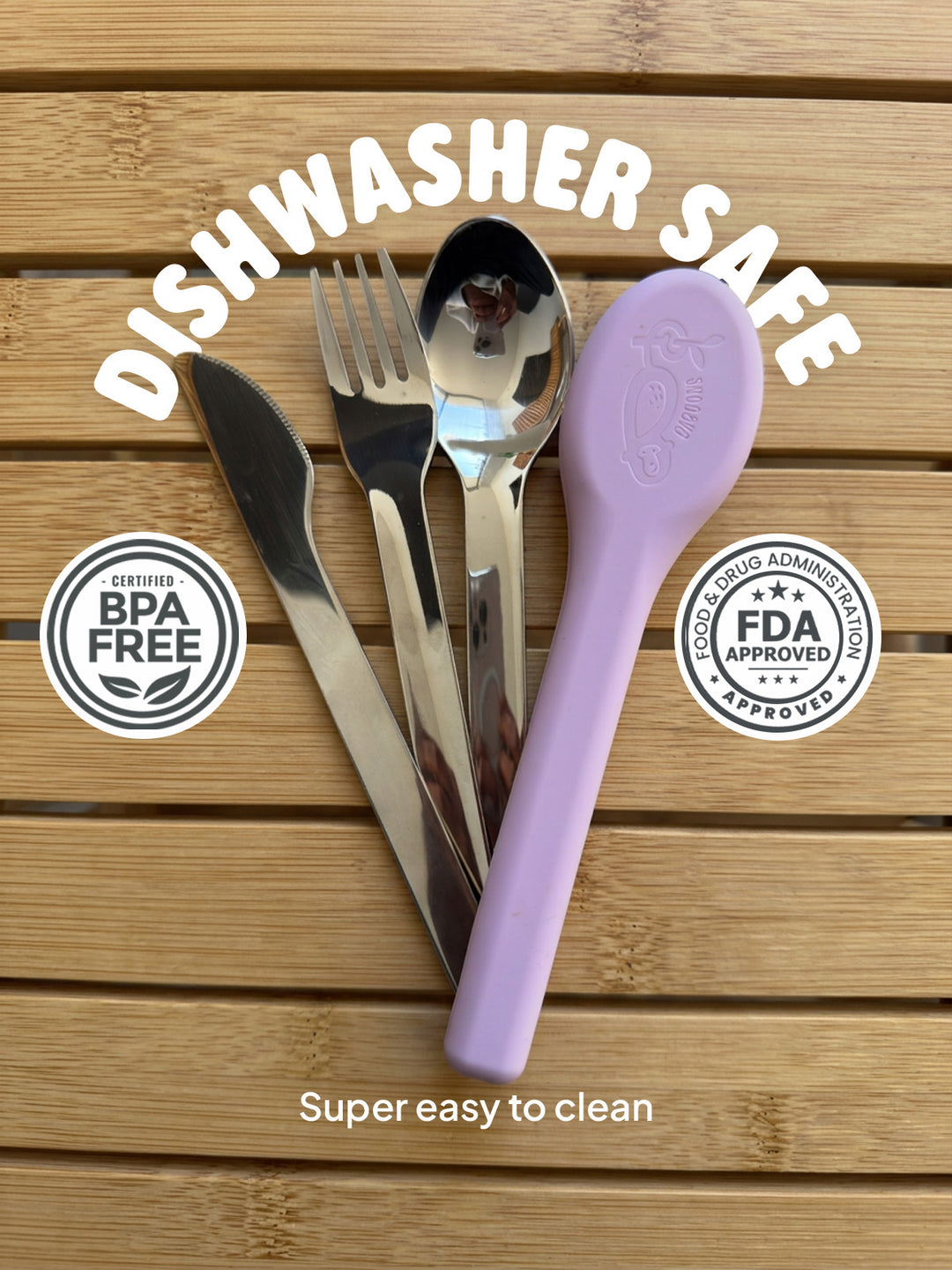Reusable Cutlery Set - Lilac