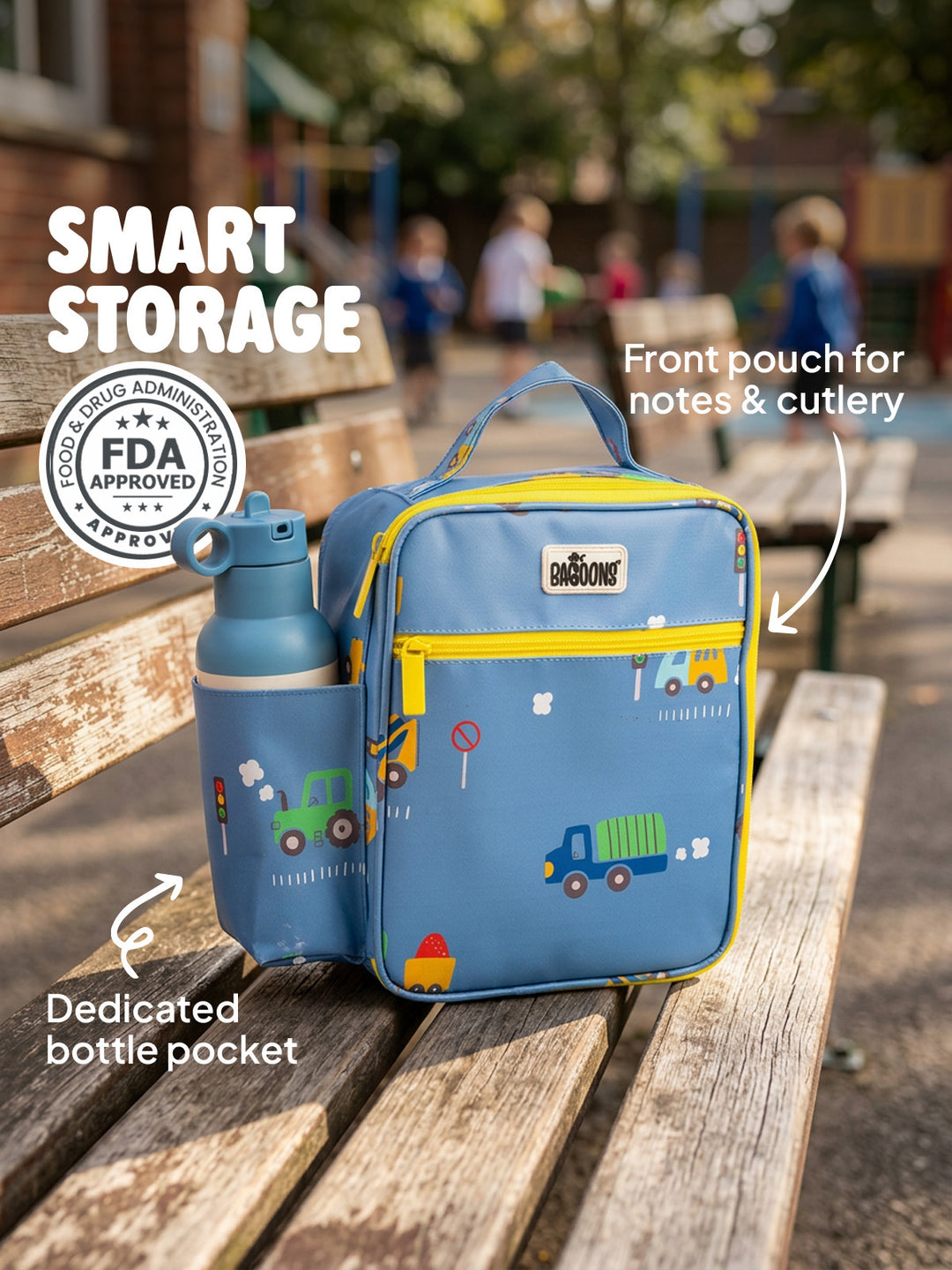 Insulated Lunch Bag - Blue Vehicle