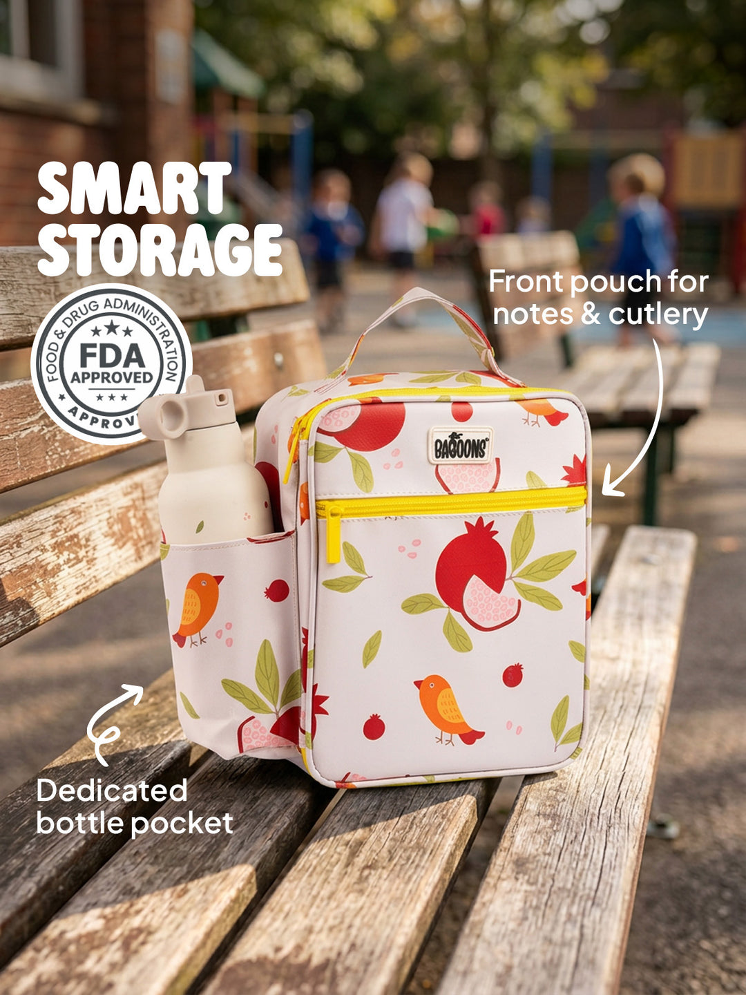 Insulated Lunch Bag - Pomegranate