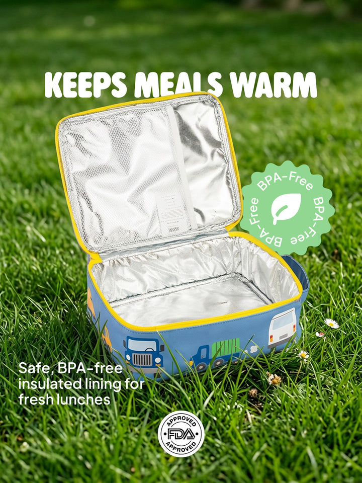 Insulated Lunch Bag - Blue Vehicle