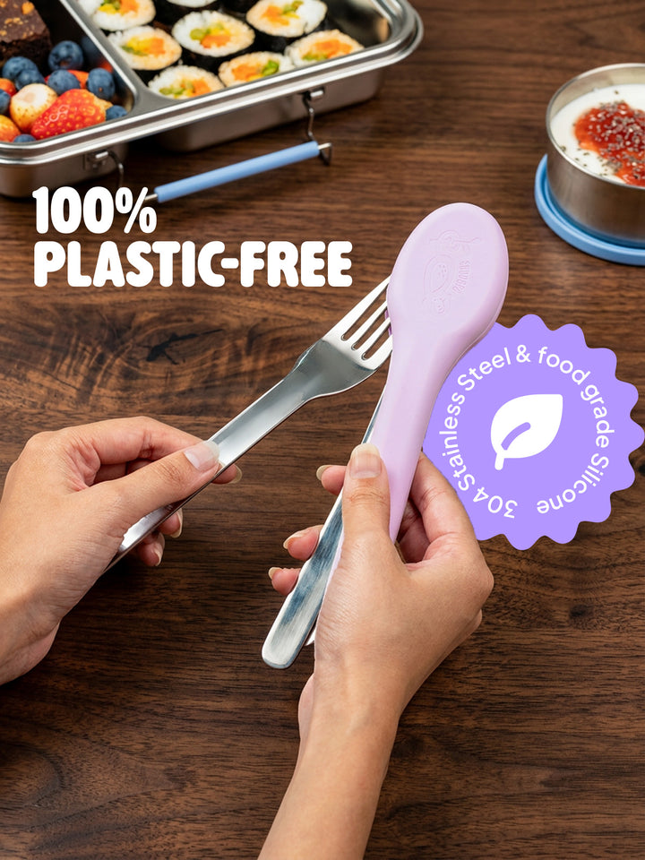 Reusable Cutlery Set - Lilac
