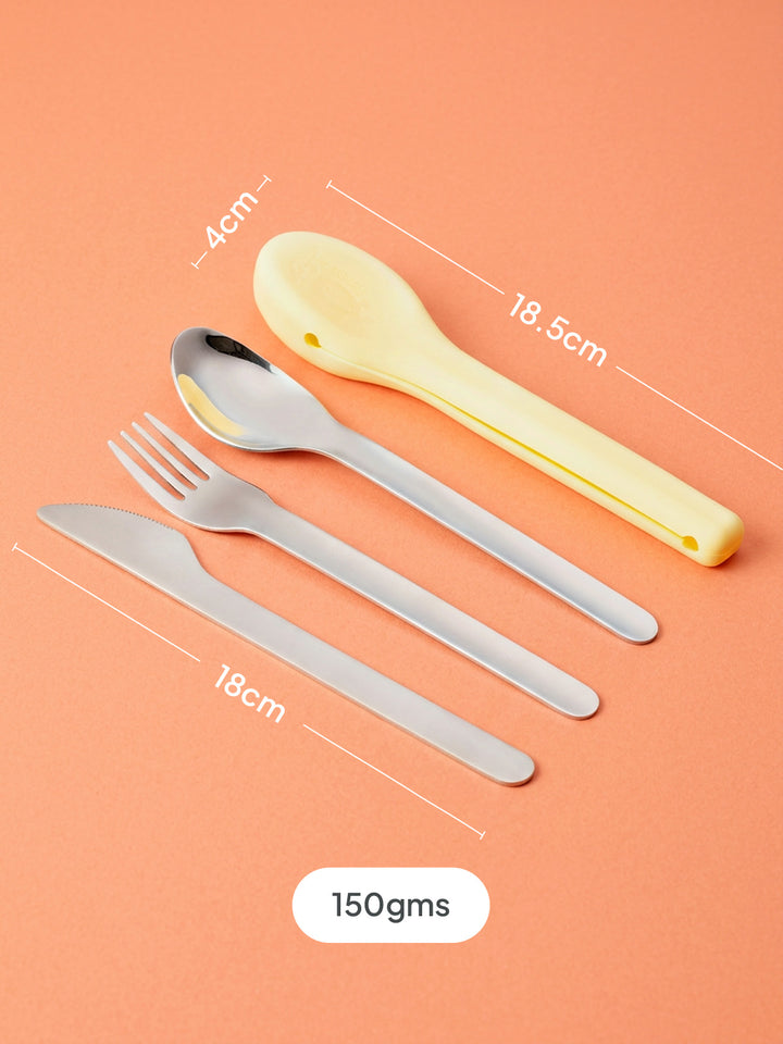 Reusable Cutlery Set - Lemon Sorbet