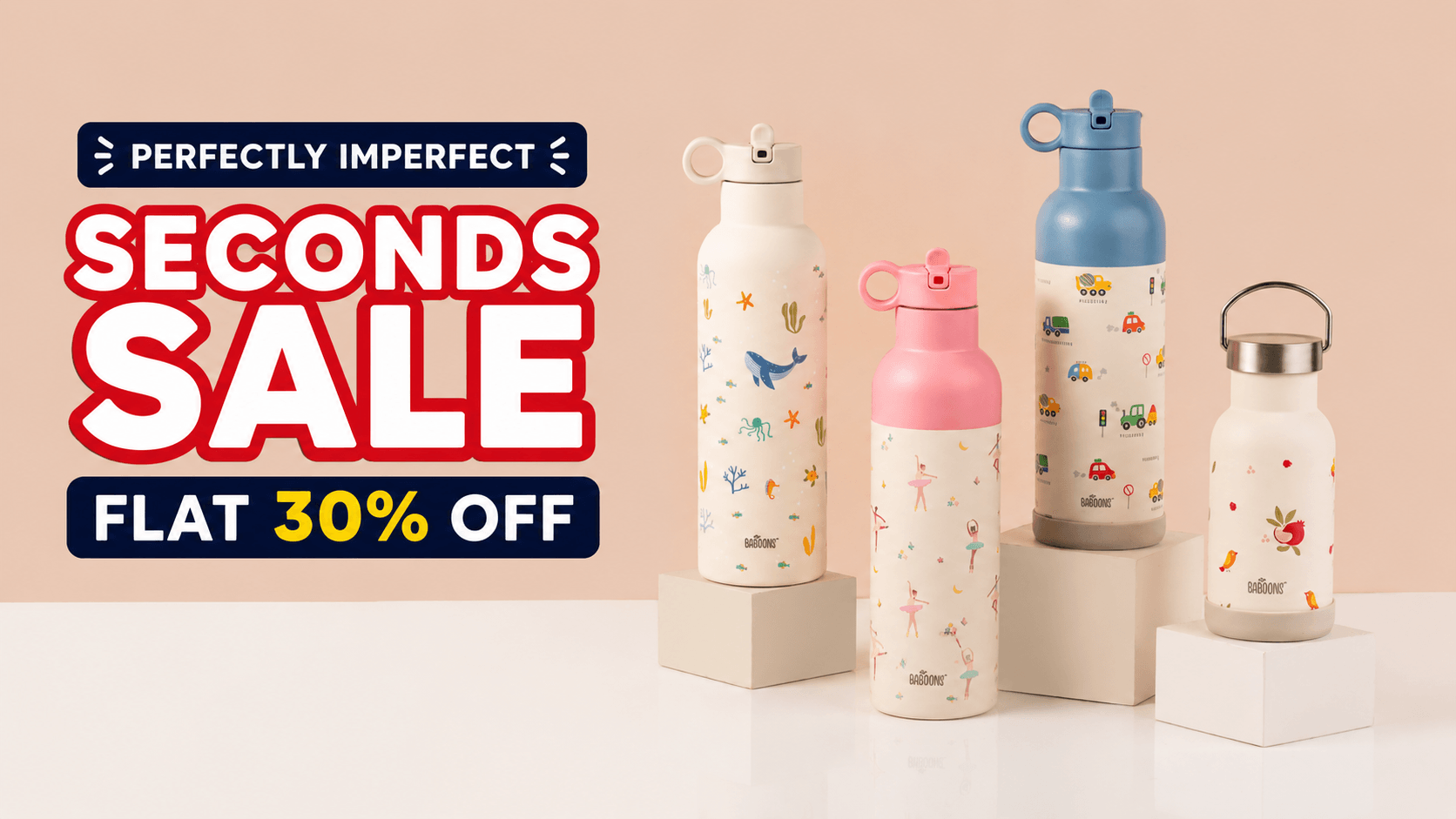 Seconds sale kids school water bottle India