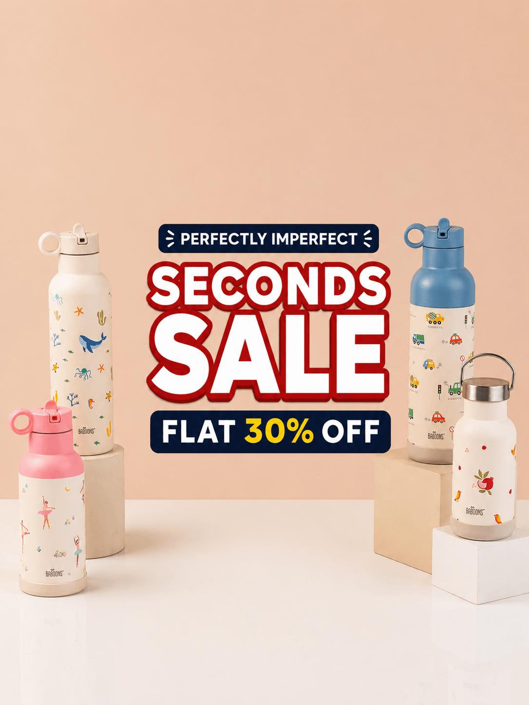Seconds sale kids school water bottle India